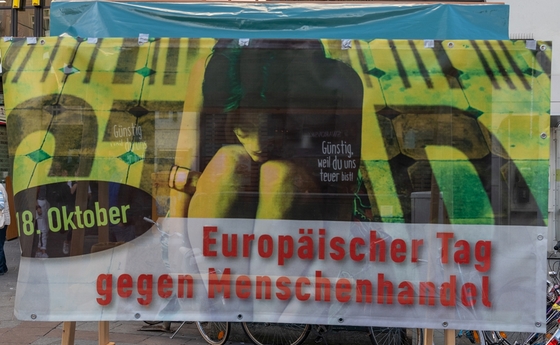Aktionstag am Europäischen Tag gegen Menschenhandel